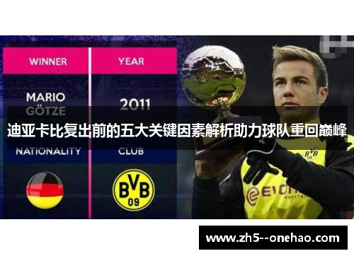 迪亚卡比复出前的五大关键因素解析助力球队重回巅峰